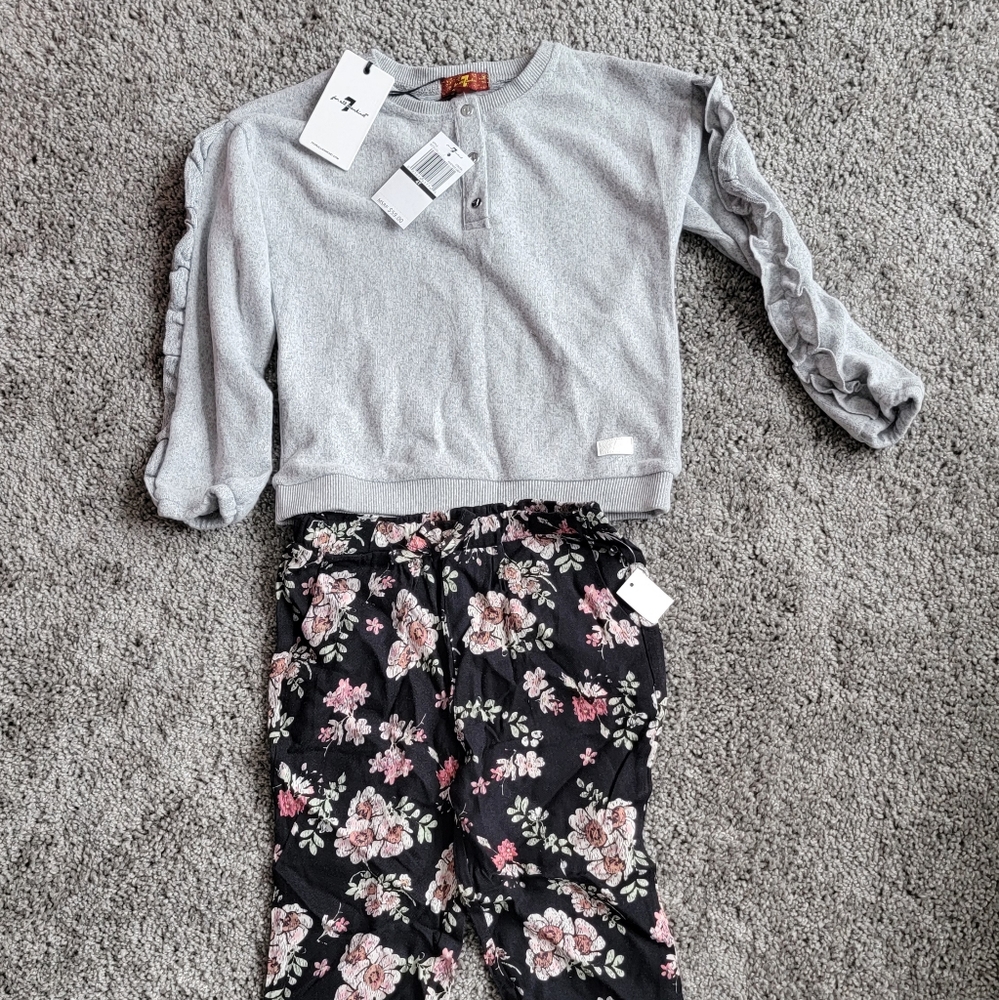 7 for all mankind shirt and pant set